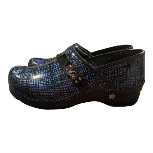 Sanita Blue Mules Iridescent Comfort Clogs - Picture 1 of 4